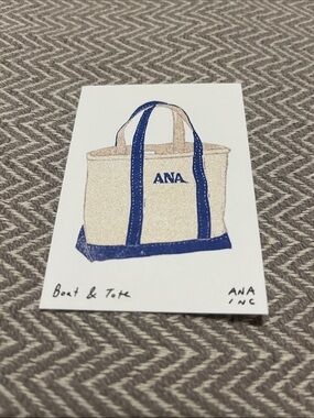 Ana Inciardi Boat & Tote Mini Print. New in plastic sleeve and cardboard cover.
